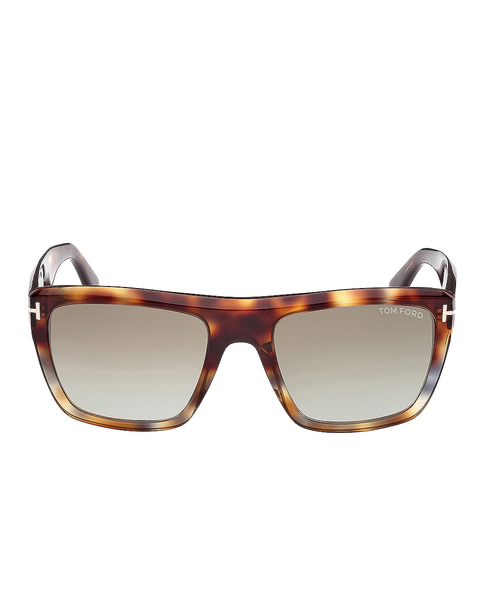Солнцезащитные очки Tom Ford Alberto, цвет Shiny Vintage Grey Havana & Brown