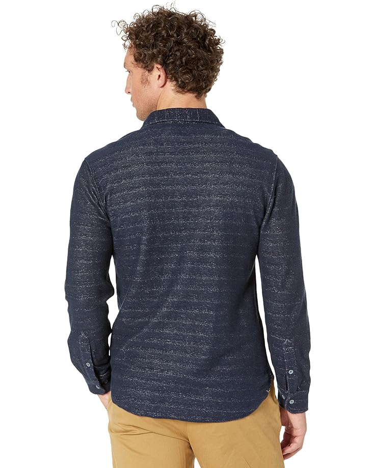 цена Рубашка The Normal Brand Textured Knit Shirt, цвет Normal Navy