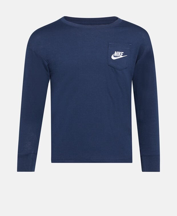 

Топ с длинными рукавами Nike, темно-синий