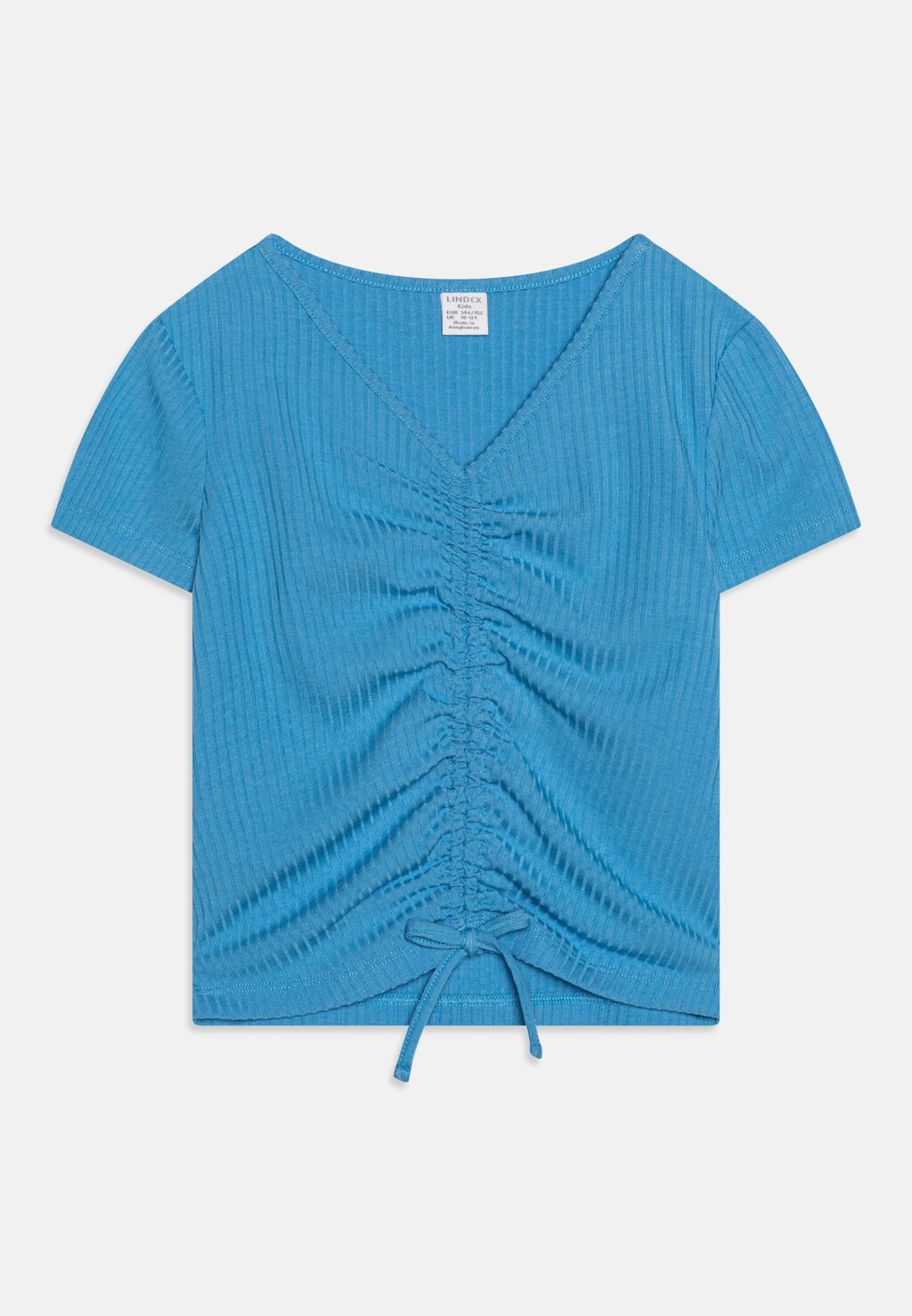 

Футболка с принтом DORA DRAWSTRING Lindex, цвет light dusty blue