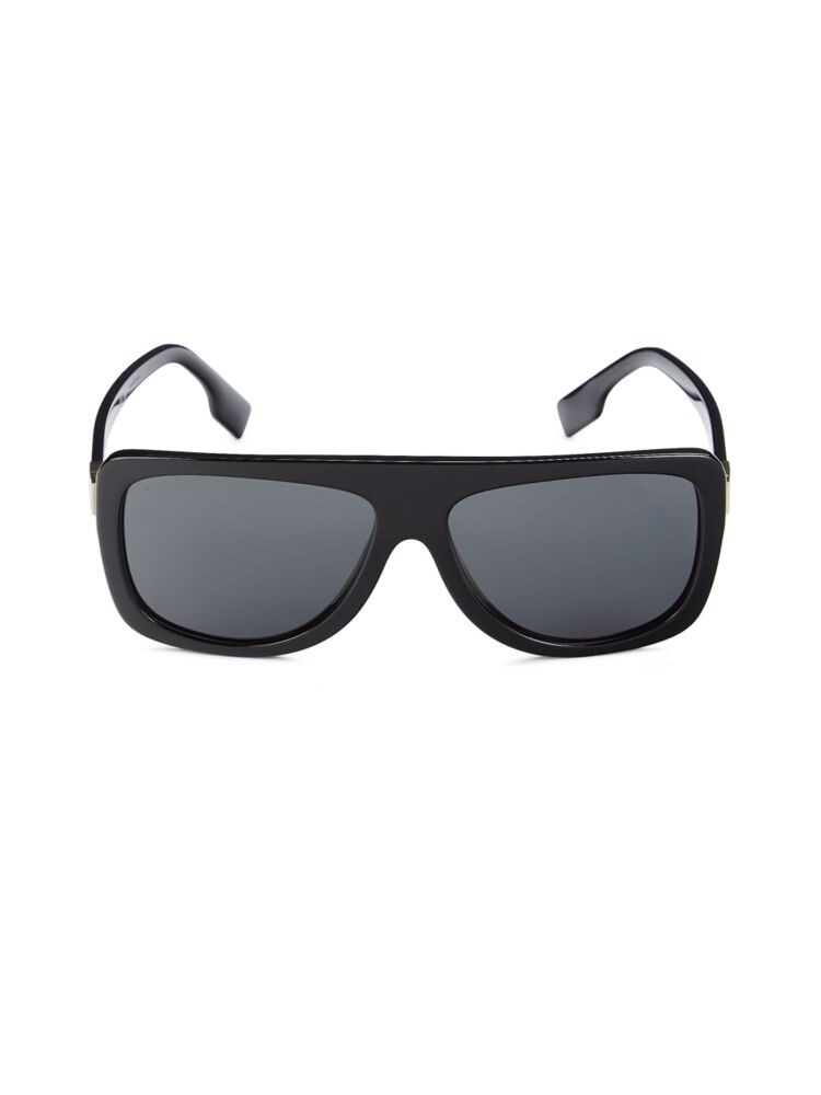 

Квадратные солнцезащитные очки 59MM Burberry, цвет Black Grey