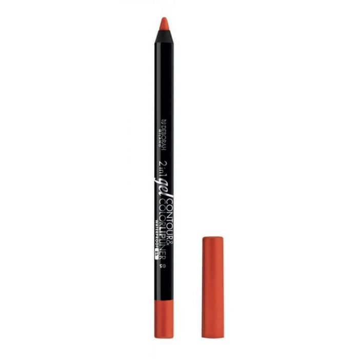 цена Карандаш для губ Perfilador de Labios 2 en 1 Gel Contour & Color Lip Liner Waterproof Deborah Milano, 05 Orange