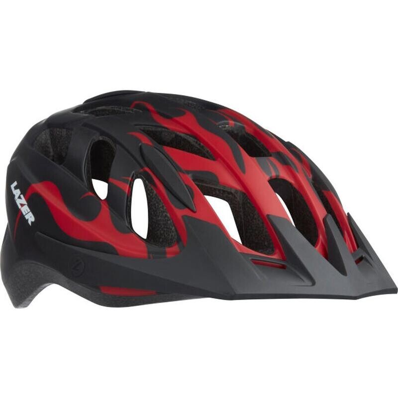 

Молодежный велосипедный шлем LAZER J1 + LED, Red Flames