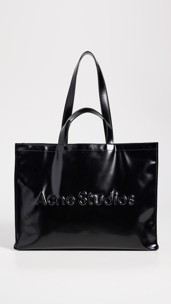 

Сумка-тоут Acne Studios Logo Shopper, черный