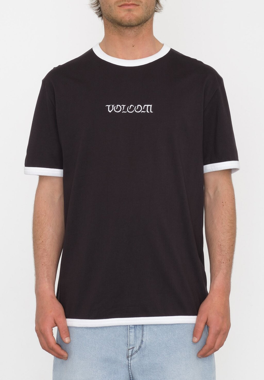 

Футболка с принтом FULLRING RINGER SST Volcom, цвет black
