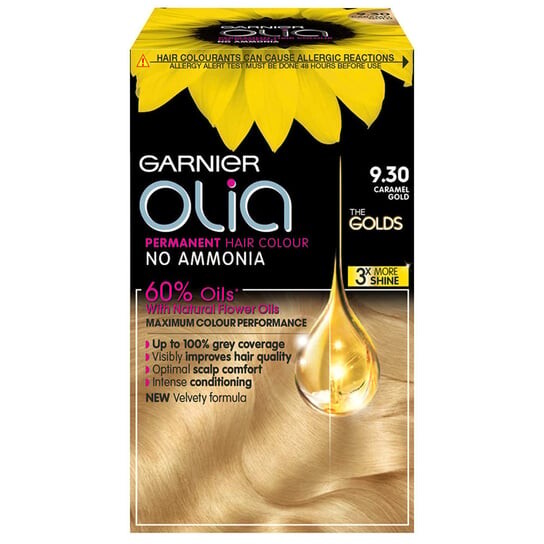 

Краска для волос, 9.30 Карамельное золото Garnier Olia