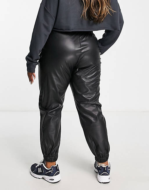 

Черные джоггеры с завязками на талии Vero Moda Curve