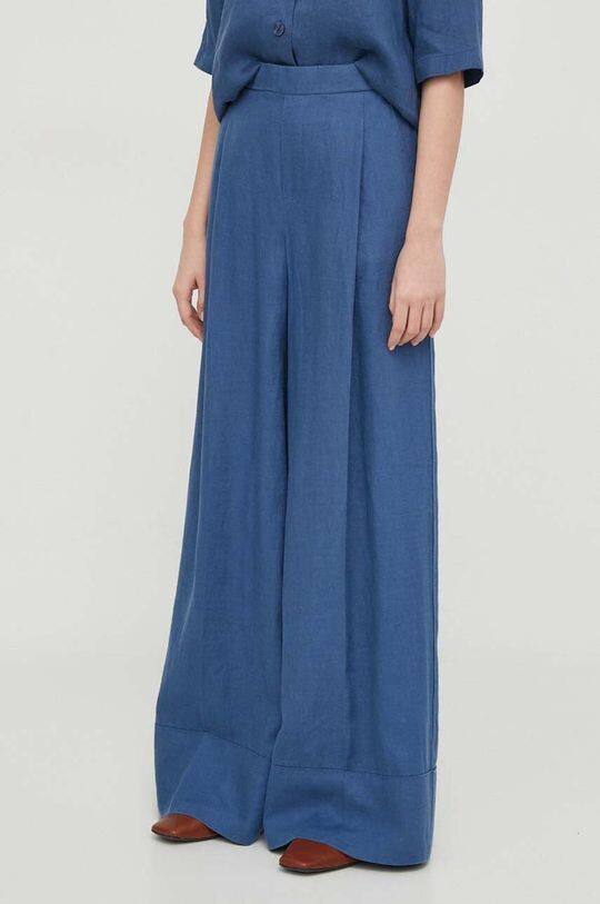 

Льняные брюки United Colors of Benetton, синий