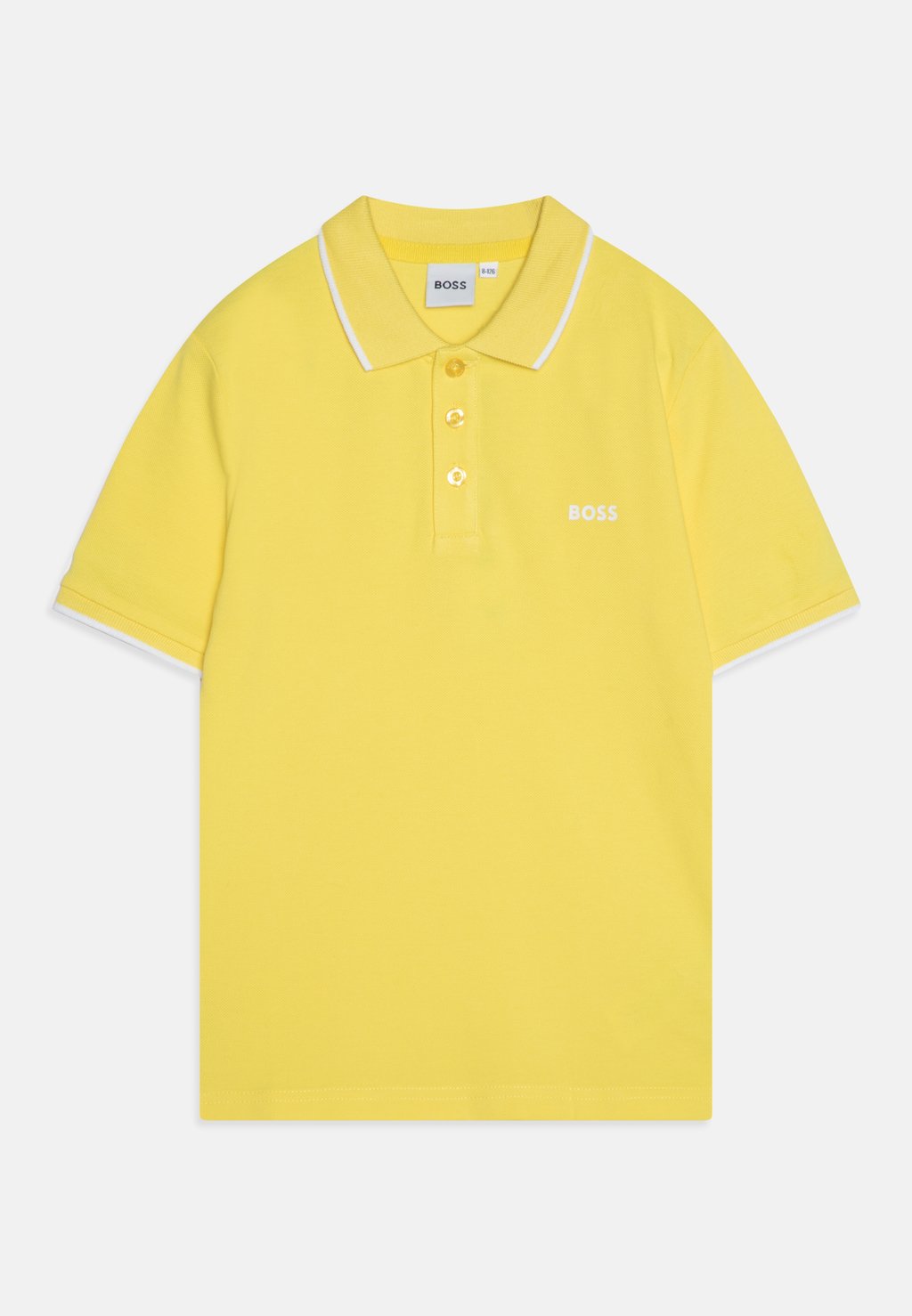 Рубашка-поло SHORT SLEEVE BOSS Kidswear, цвет straw yellow рубашка поло short sleeve boss kidswear цвет white