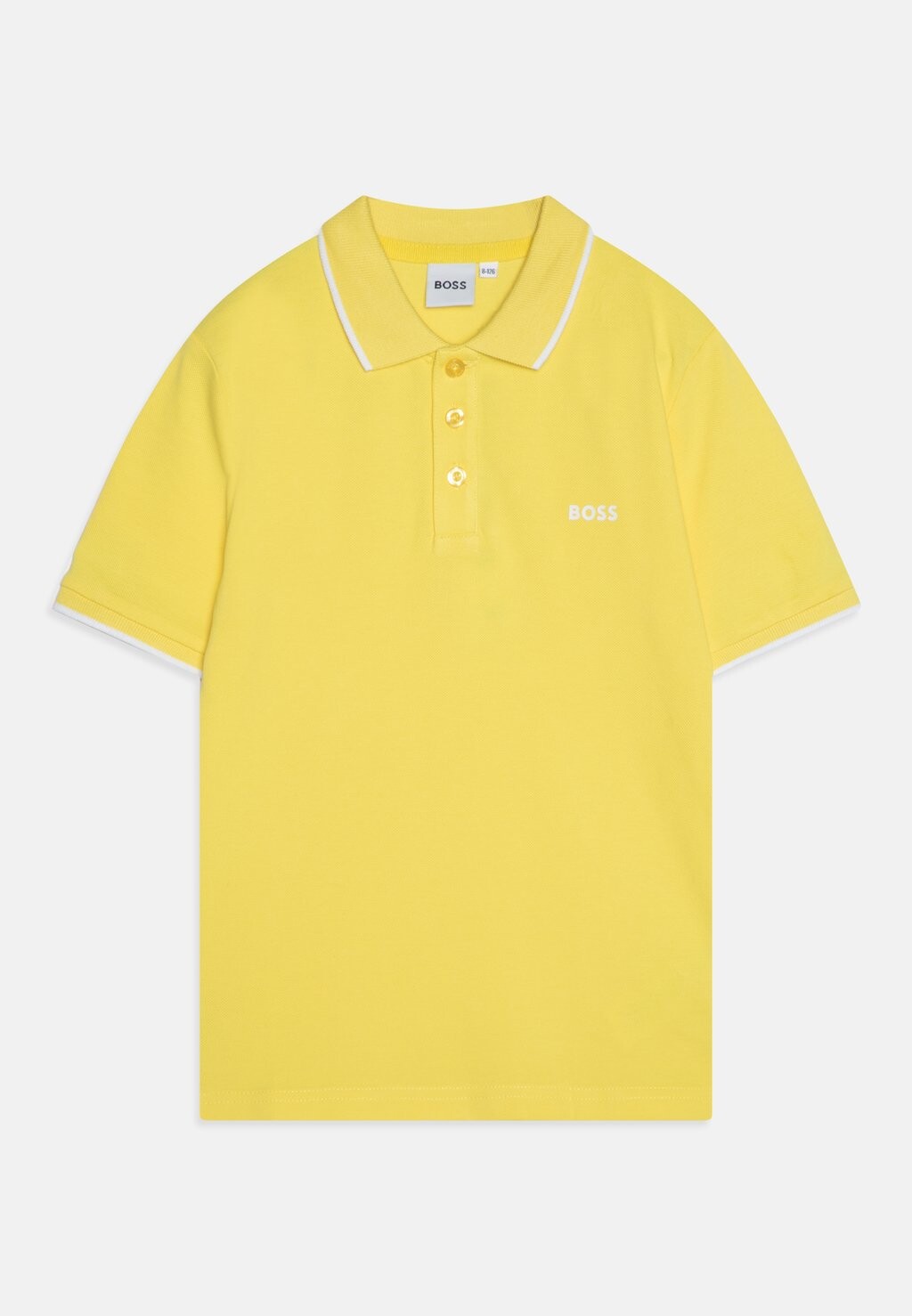 

Рубашка-поло SHORT SLEEVE BOSS Kidswear, цвет straw yellow