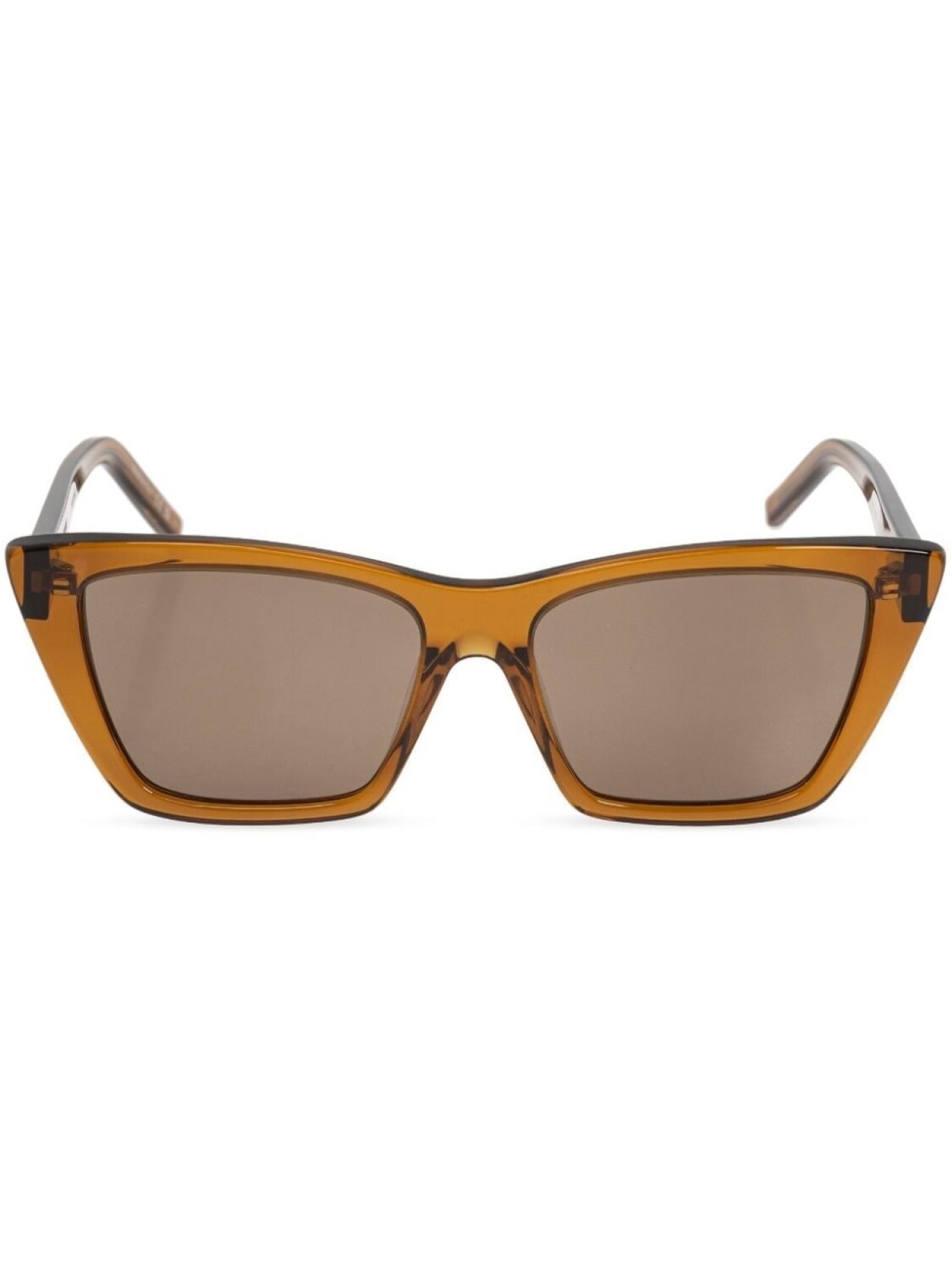 

Saint Laurent Eyewear солнцезащитные очки «кошачий глаз» SL 276 Mica, коричневый