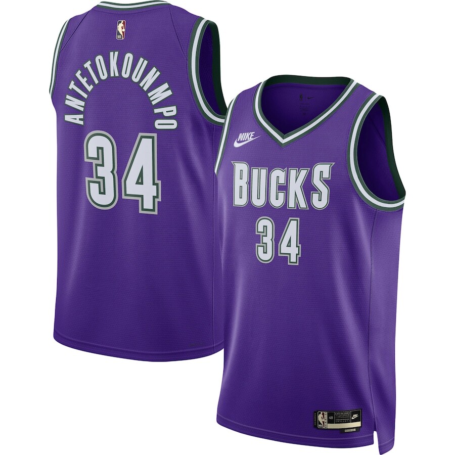 

Джерси Nike Milwaukee Bucks, фиолетовый