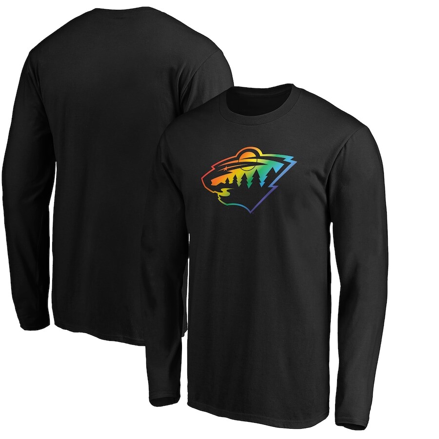 

Футболка с длинным рукавом Fanatics Branded Minnesota Wild, черный