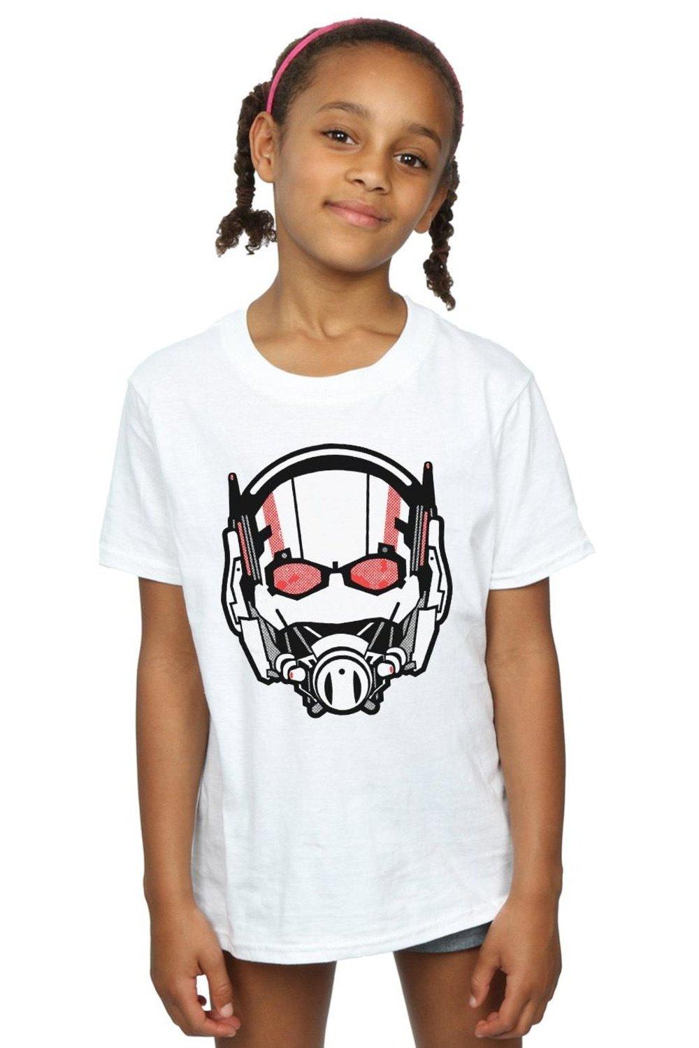 Хлопковая футболка с эффектом потертости «Человек-муравей» Marvel, белый