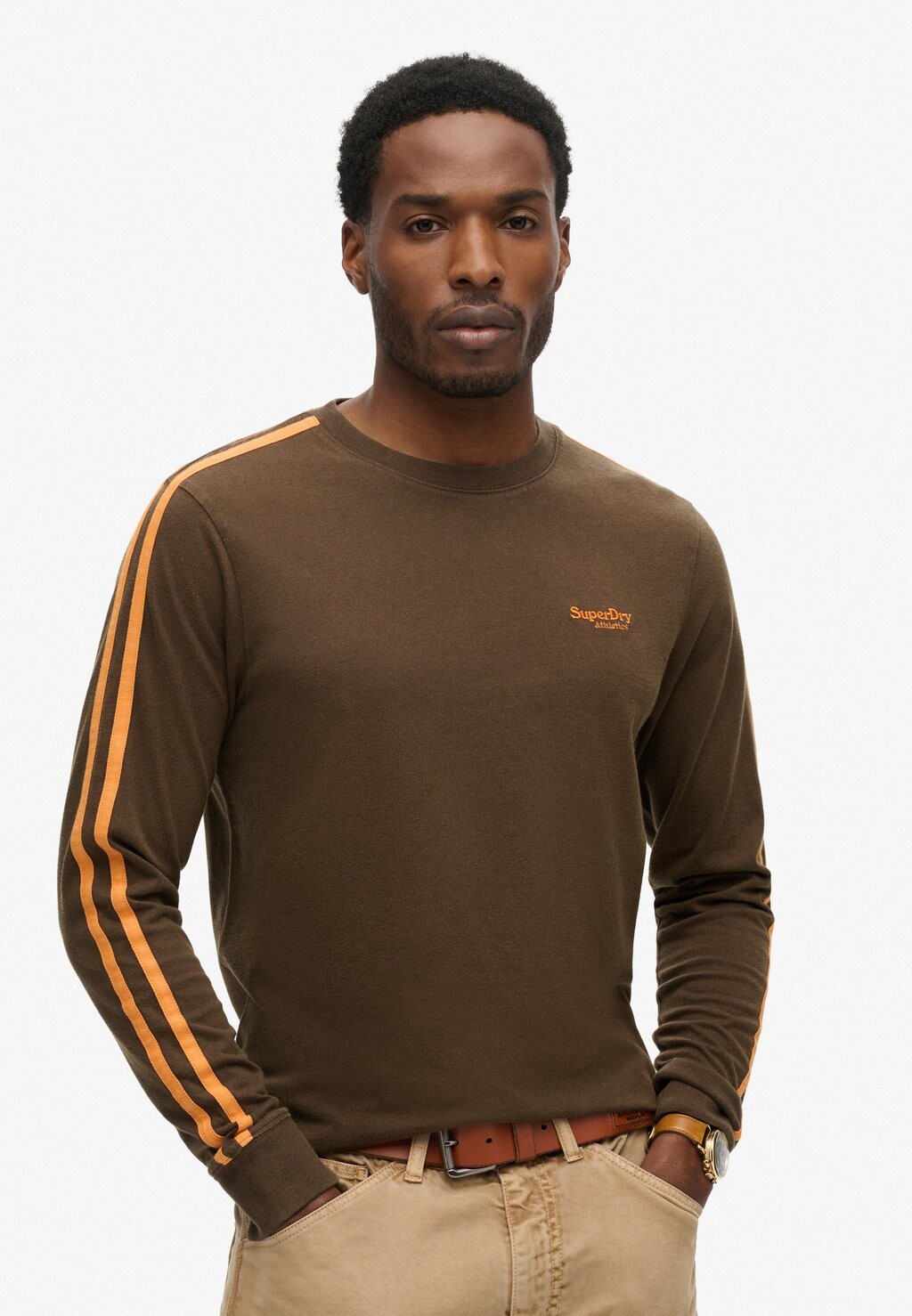 

Топ с длинными рукавами ESSENTIAL LOGO RETRO Superdry, коричневый