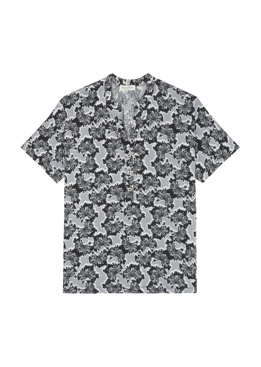 

Футболка Marc O'Polo Kurzarm Jersey Bluse relaxed, цвет multi/stone grey