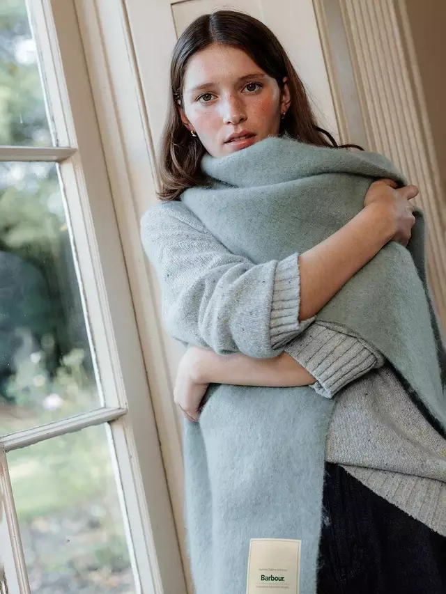 

Шарф Barbour Ellison, цвет soft/mint