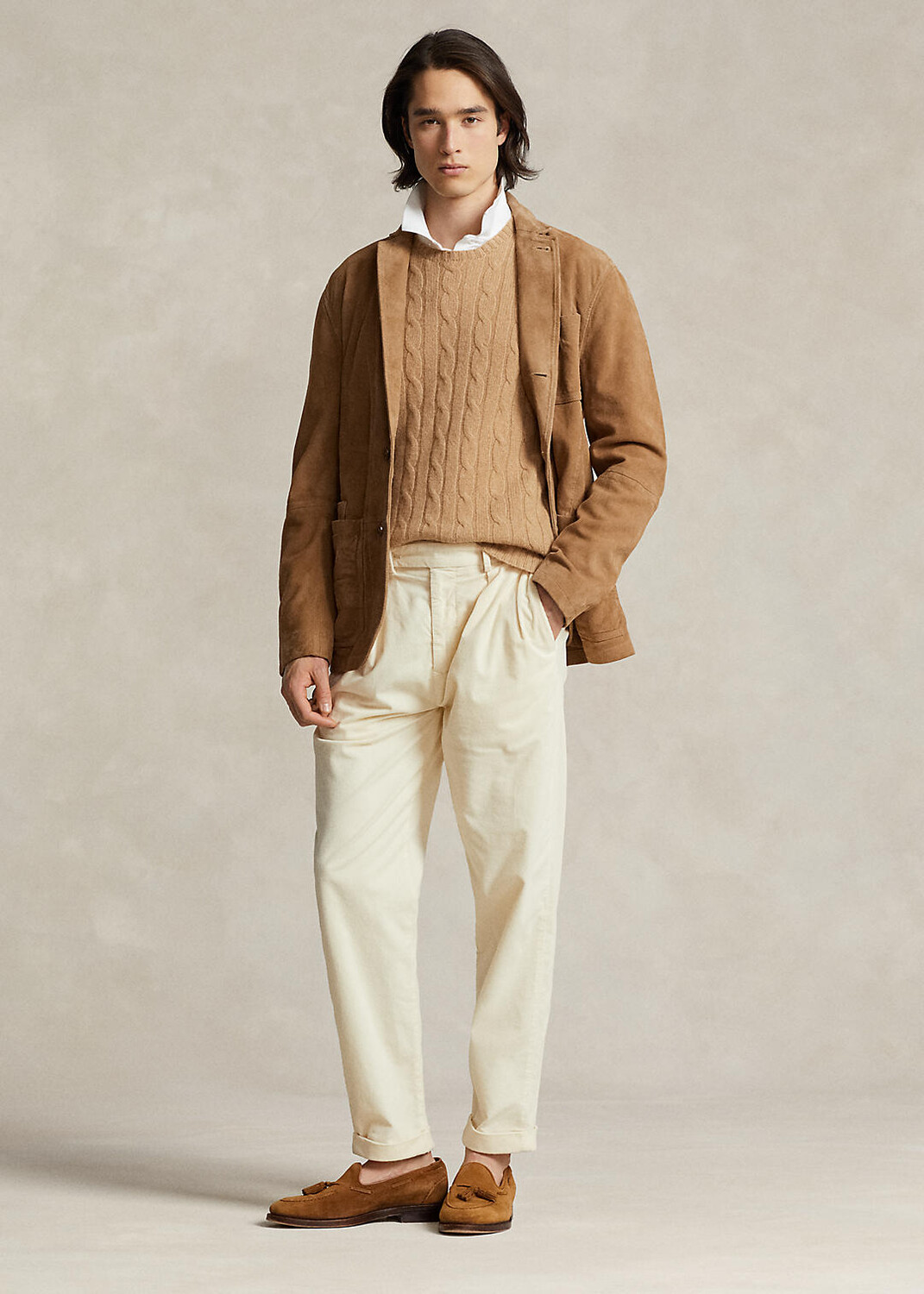 

Классические вельветовые брюки зауженного кроя Ralph Lauren