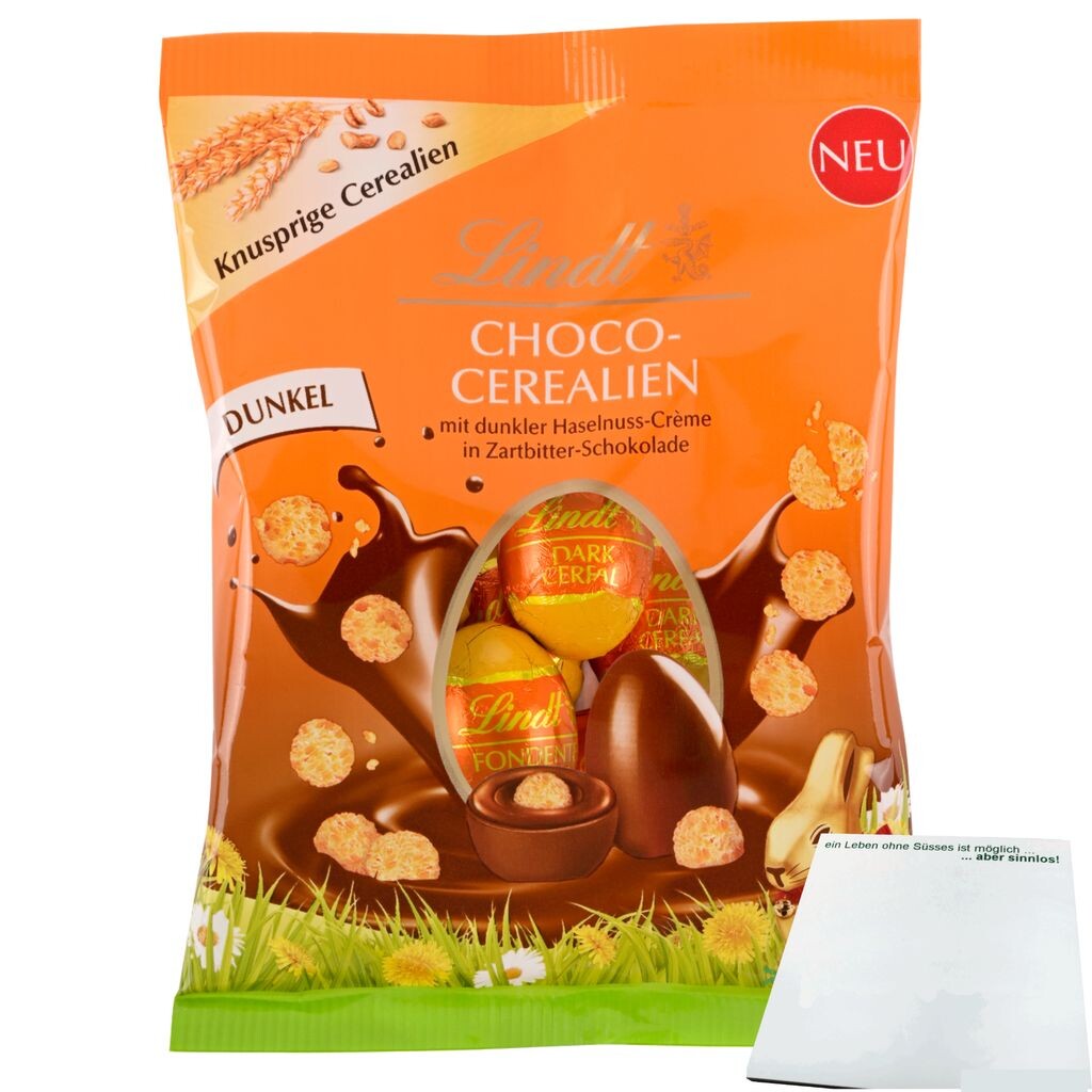 

Каши Lindt Choco темные, шоколадные яйца (упаковка 86г) + блок usy