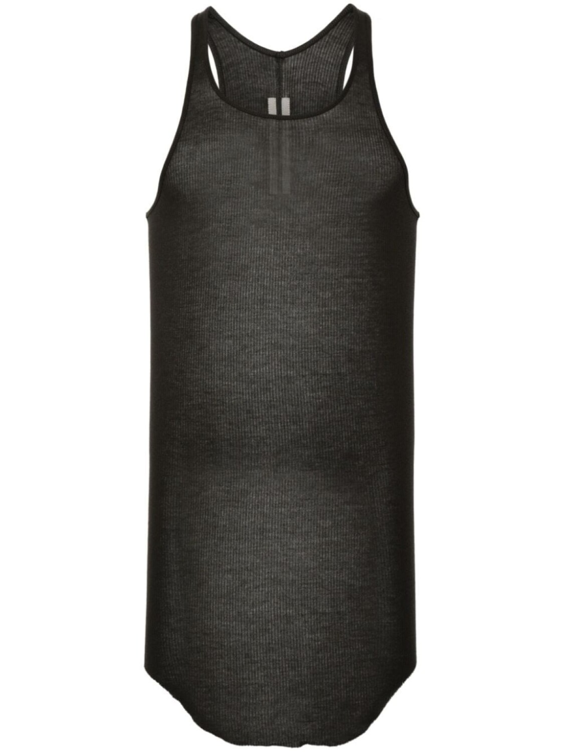 

Rick Owens топ Basic в рубчик, серый