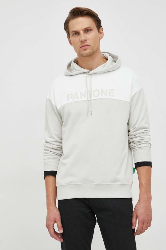 

Хлопковая толстовка для Pantone United Colors of Benetton, серый