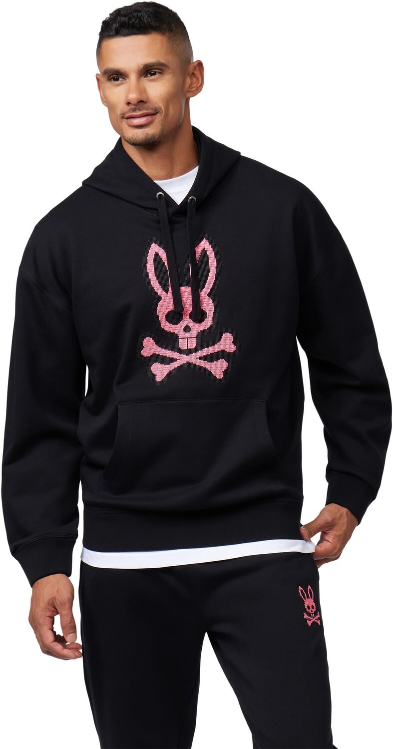 

Толстовка из матового флиса Lancaster Psycho Bunny, черный