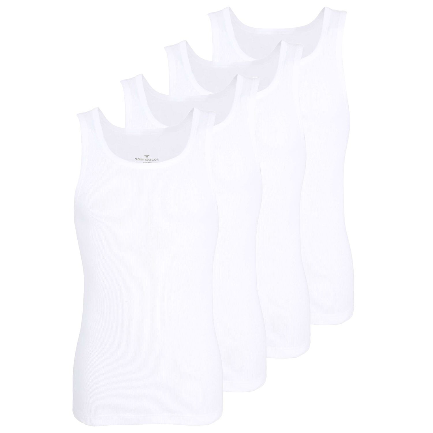 

Майка Tom Tailor en 4er Pack, белый