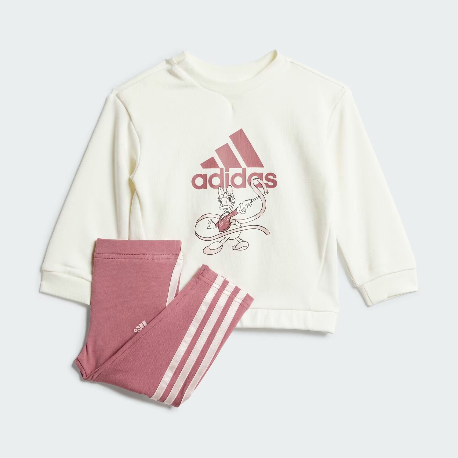

Дисней Минни и Дейзи Джоггеры Adidas, цвет Off White/Preloved Crimson