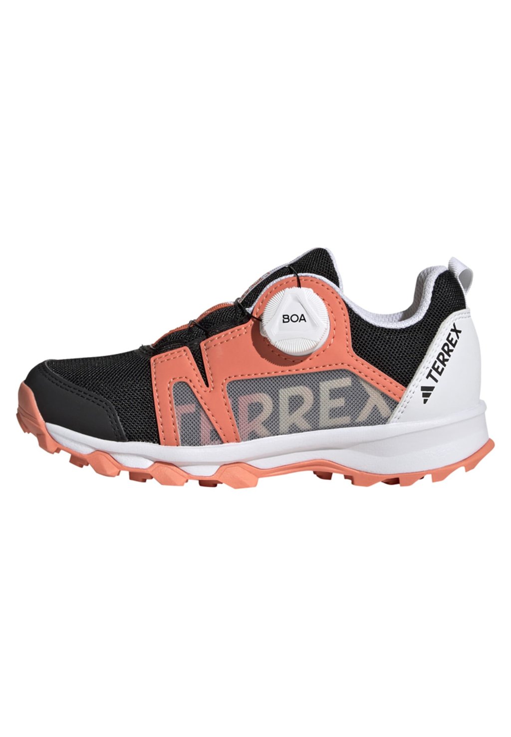 Кроссовки Terrex Agravic Boa Trail Adidas, цвет core black/crystal white/impact orange