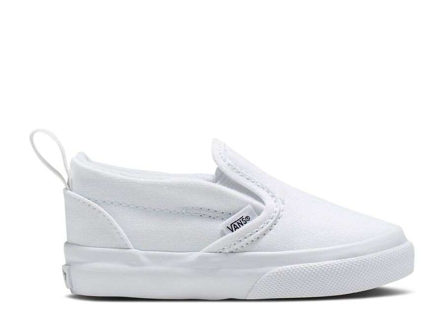 

Кроссовки Vans Slip-On V Toddler 'Triple White', белый
