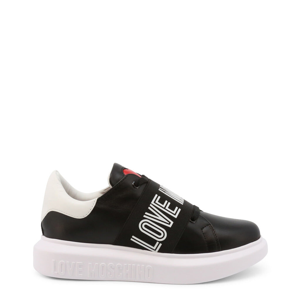 

Кожаные кроссовки с логотипом Love Moschino, цвет eu 35