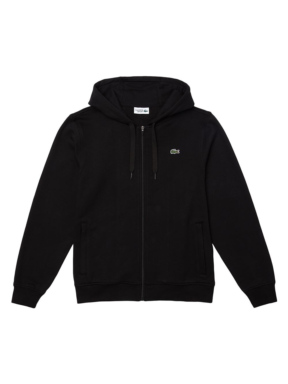 

Толстовка с капюшоном на молнии Lacoste, черный
