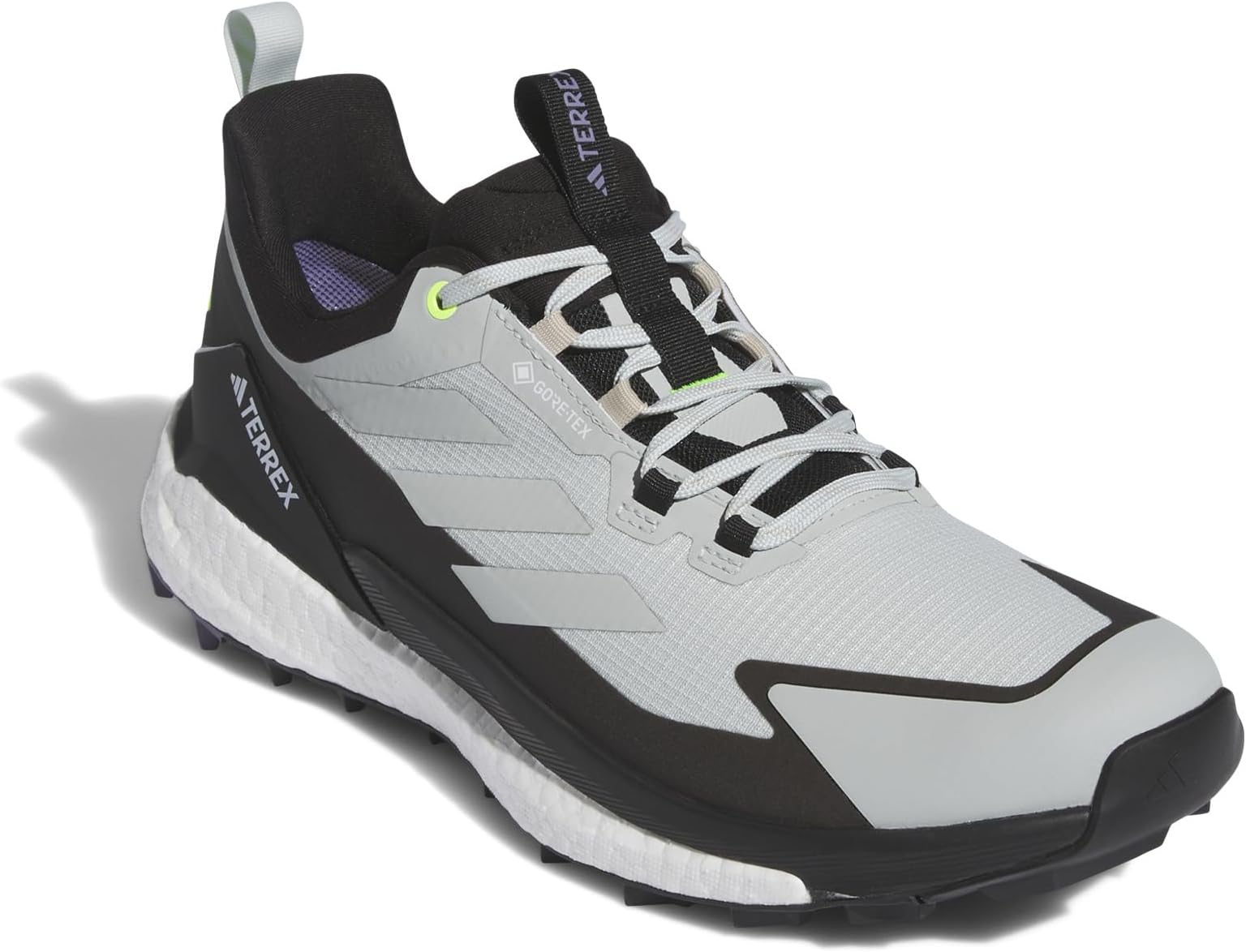 Походная обувь Terrex Free Hiker 2 Low GORE-TEX adidas, цвет Wonder Silver/Wonder Silver/Lucid Lemon