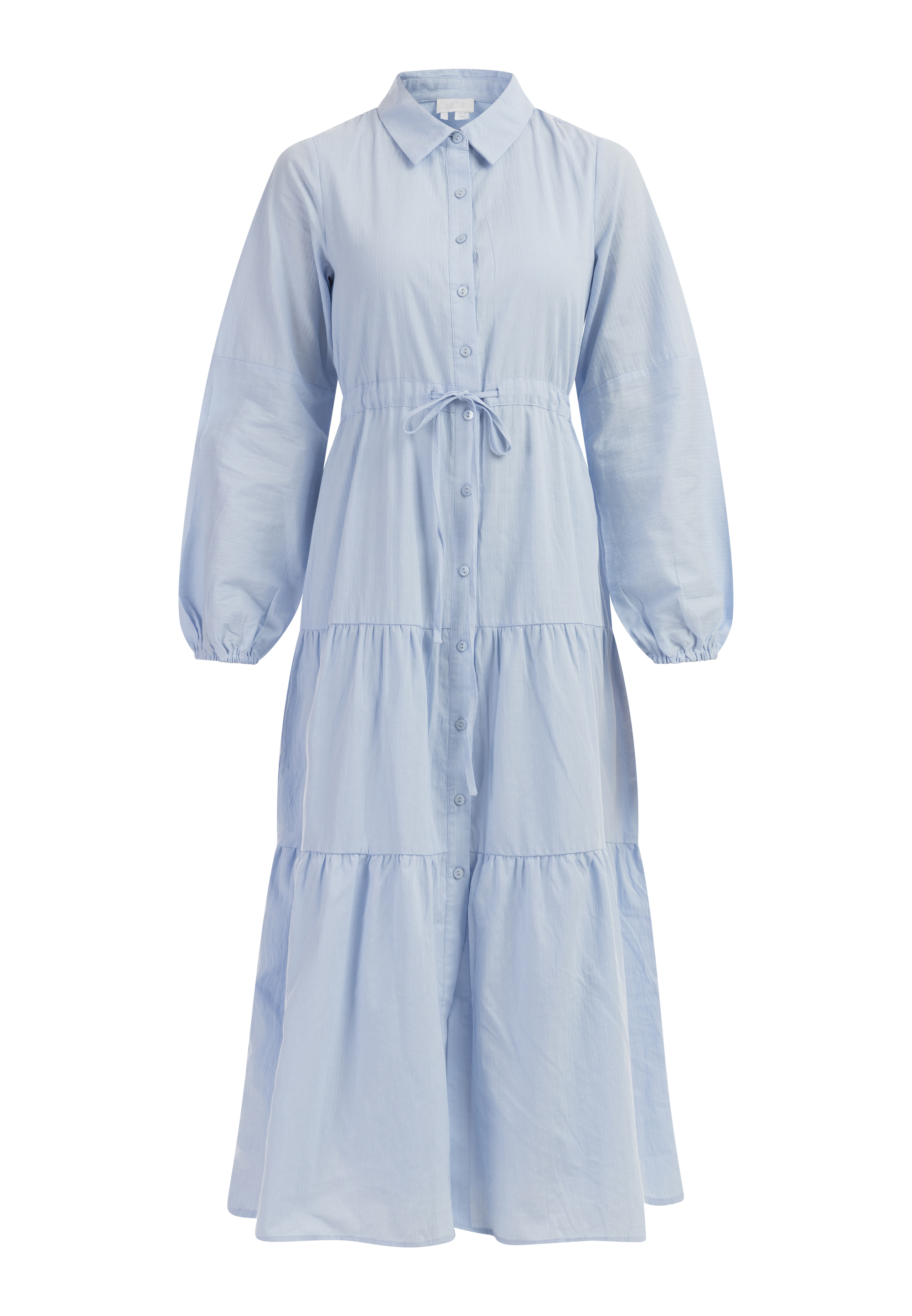 Платье usha WHITE LABEL Maxi Aus Baumwolle, светло-синий