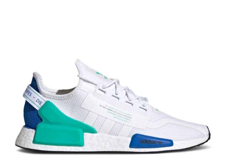 

Кроссовки Adidas NMD_R1 V2 'WHITE CYAN', белый, Белый;серый