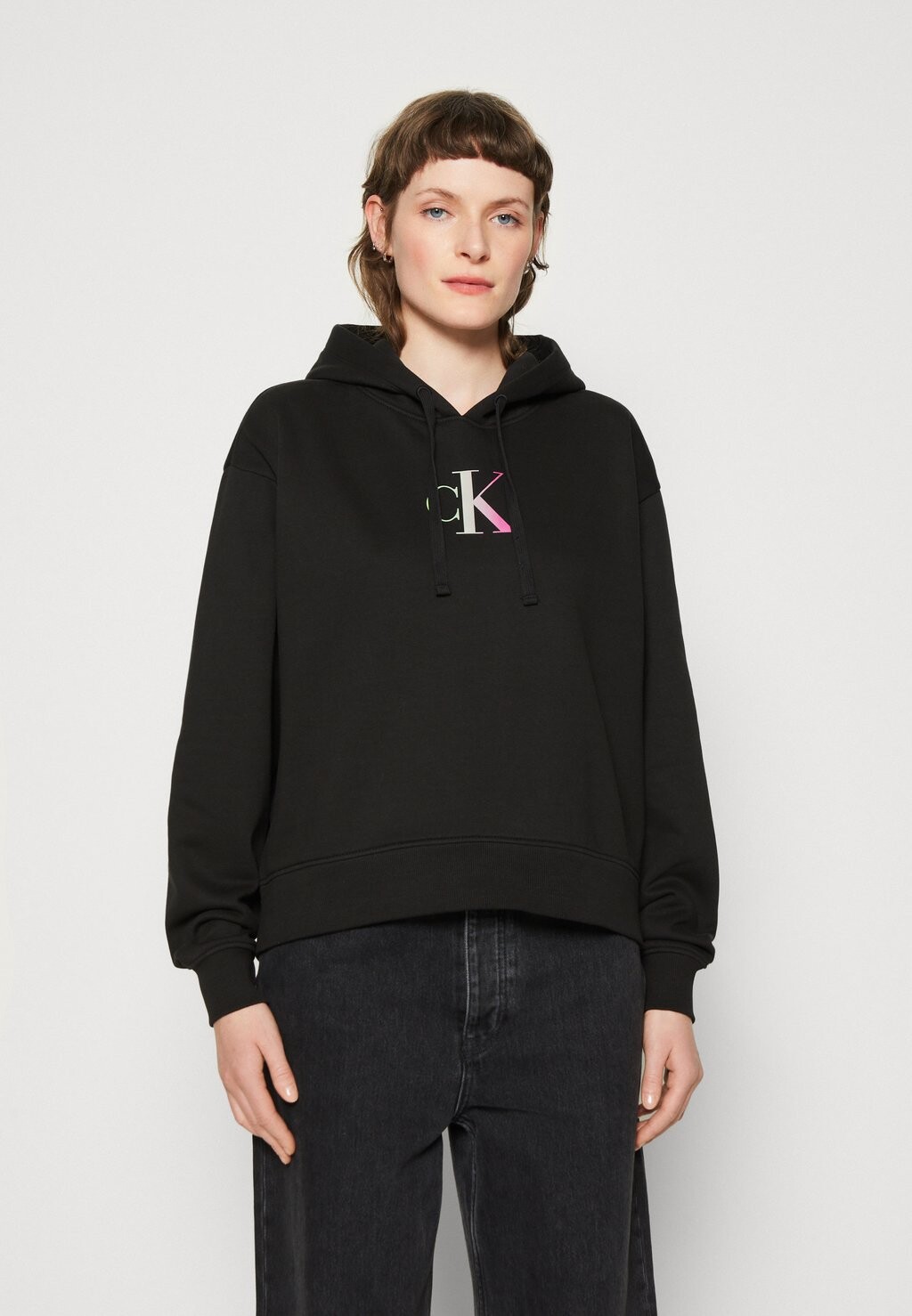 

Толстовка с капюшоном Calvin Klein Jeans, черный