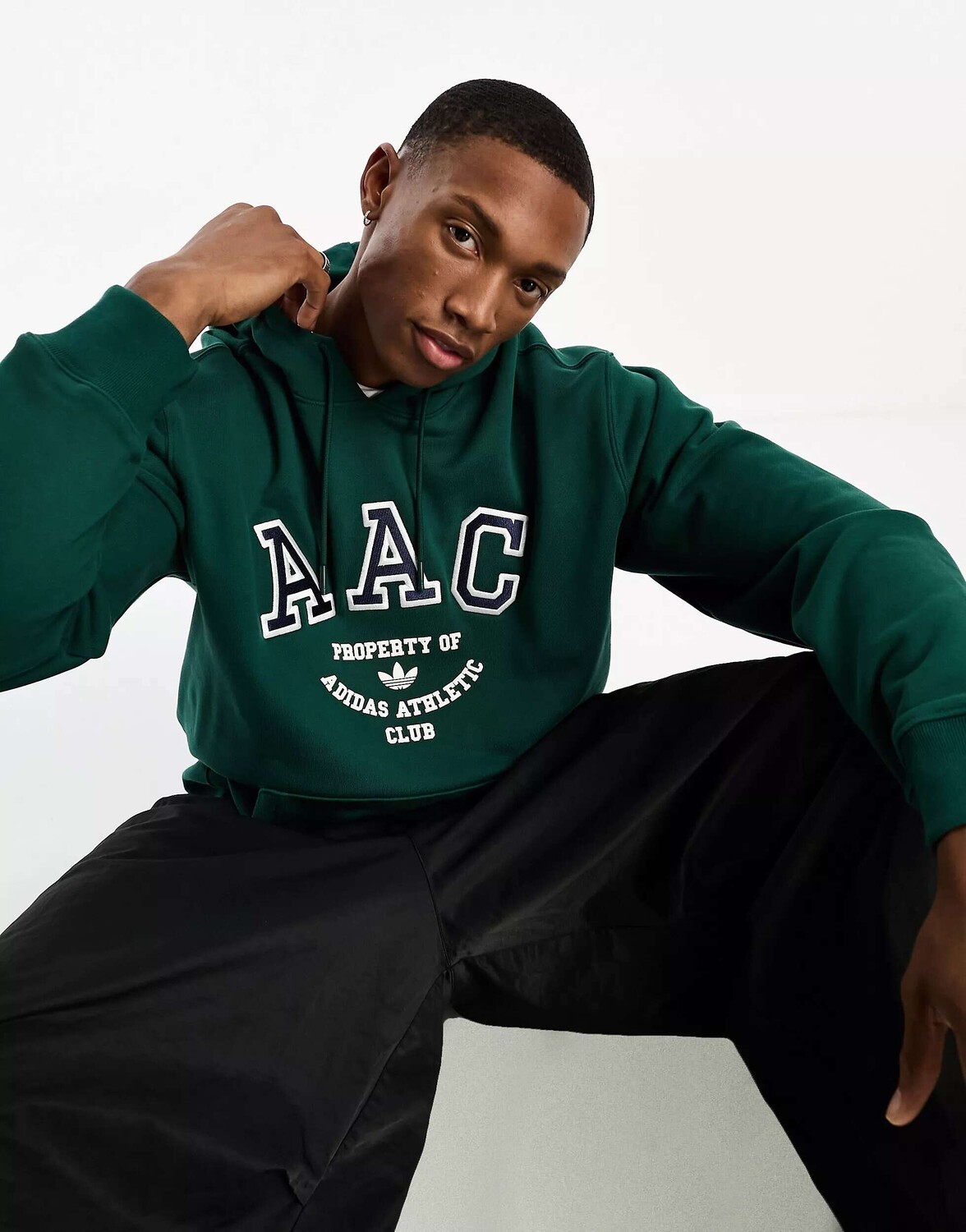 

Худи темно-зеленого цвета adidas Originals Rifta AAC, Зеленый