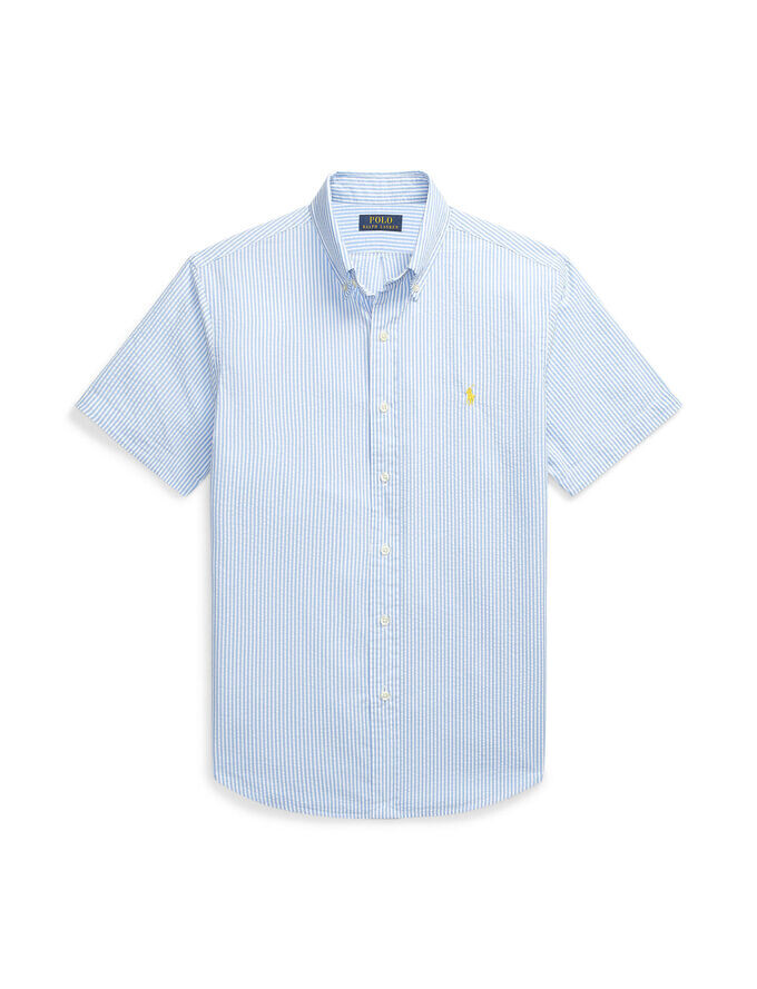 

Рубашка современного кроя с коротким рукавом Polo Ralph Lauren, синий