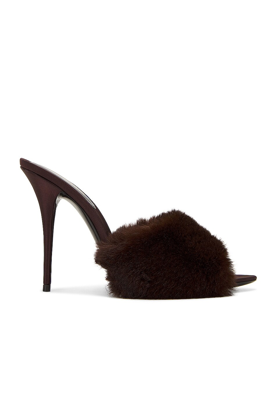 

Мюли сандалии Saint Laurent, цвет T. Moro