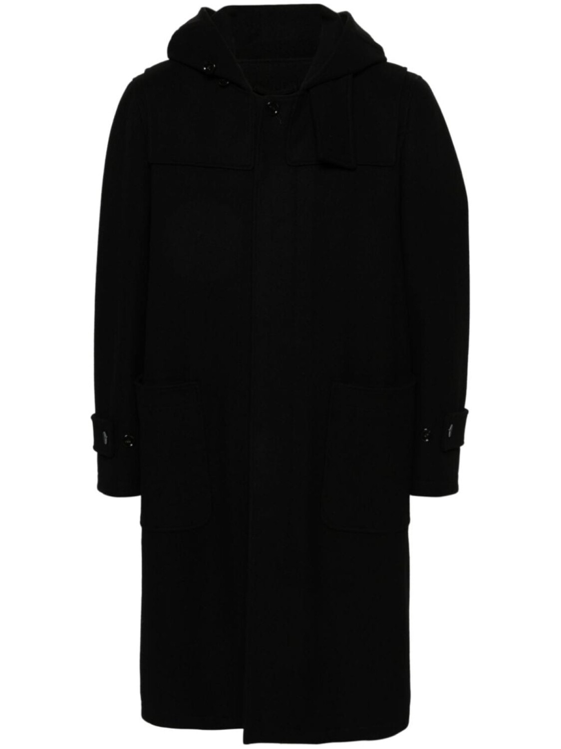 

Lardini дафлкот с капюшоном, черный