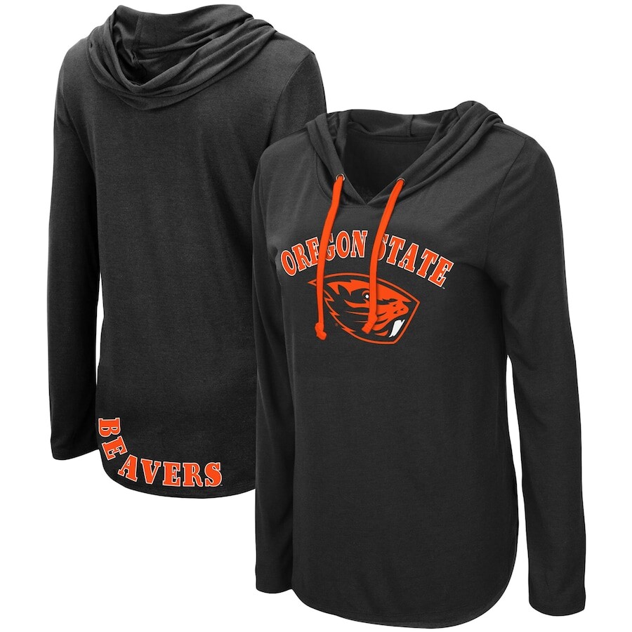 

Футболка с длинным рукавом Colosseum Oregon State Beavers, черный