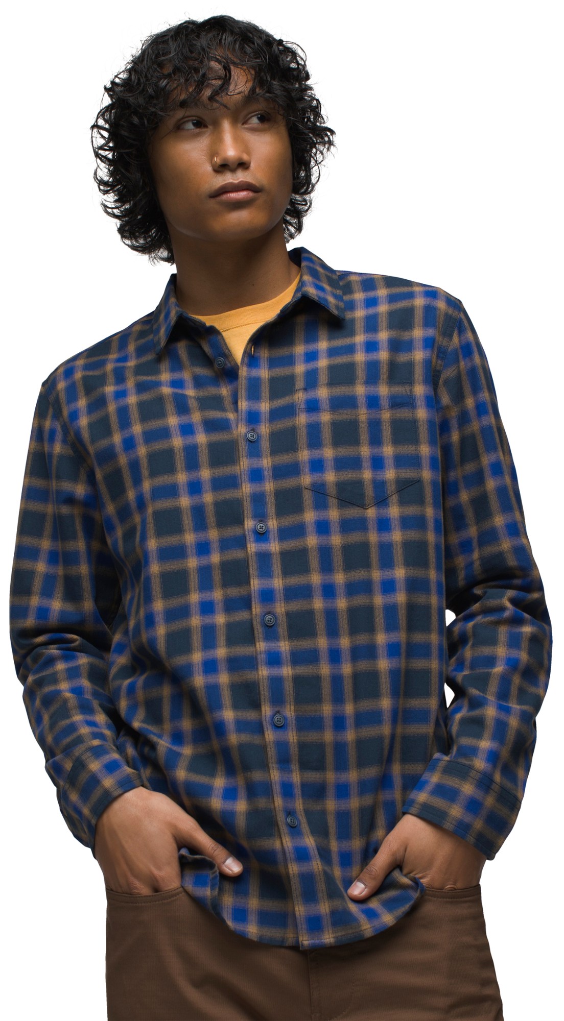 Фланелевая рубашка Los Feliz — мужская prAna, синий