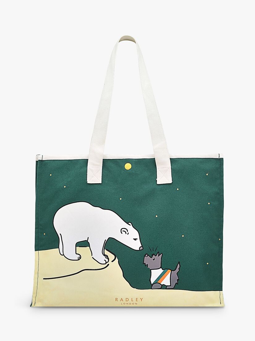 

Большая сумка-тоут с открытым верхом Bear With Me Radley, альпийский