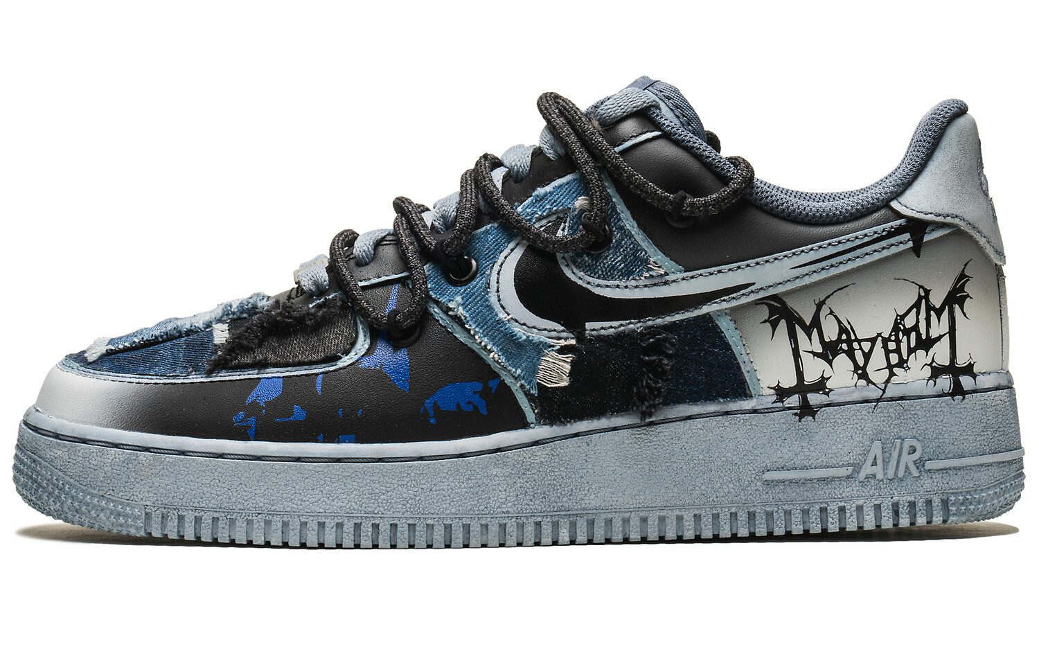 

Кроссовки Nike Air Force 1 Skateboarding Shoes Men Low-top Black, черный