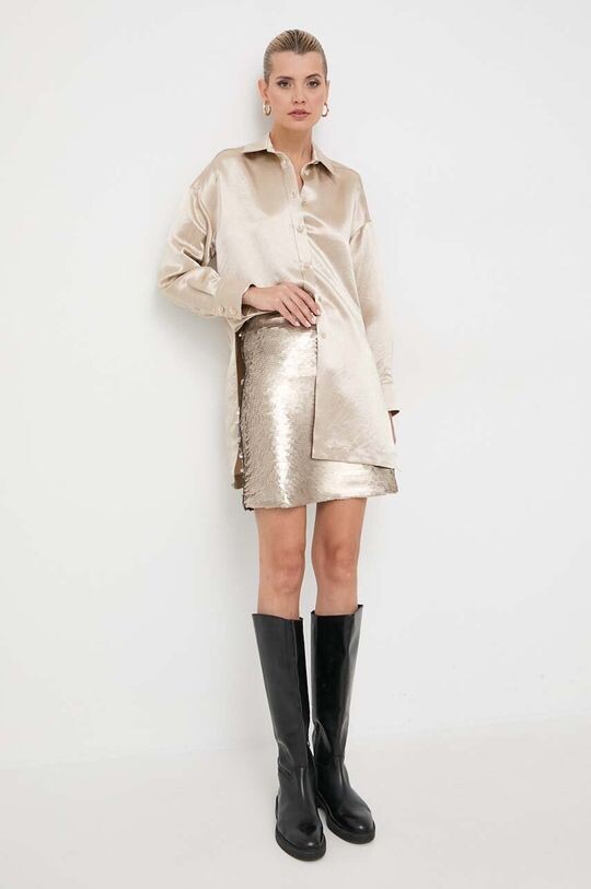 

Рубашка Max Mara Leisure, бежевый