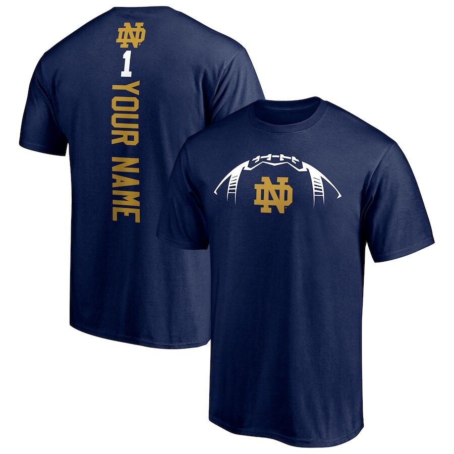

Футболка с коротким рукавом Fanatics Branded Notre Dame Fighting Irish, нави