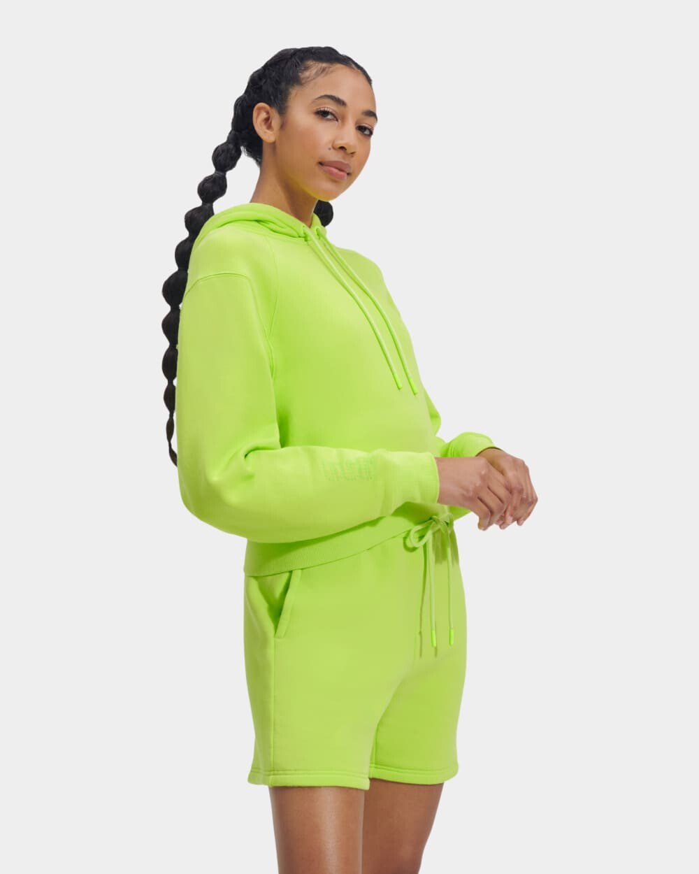 

Толстовка Mallory Cropped Hoodie UGG, зеленый