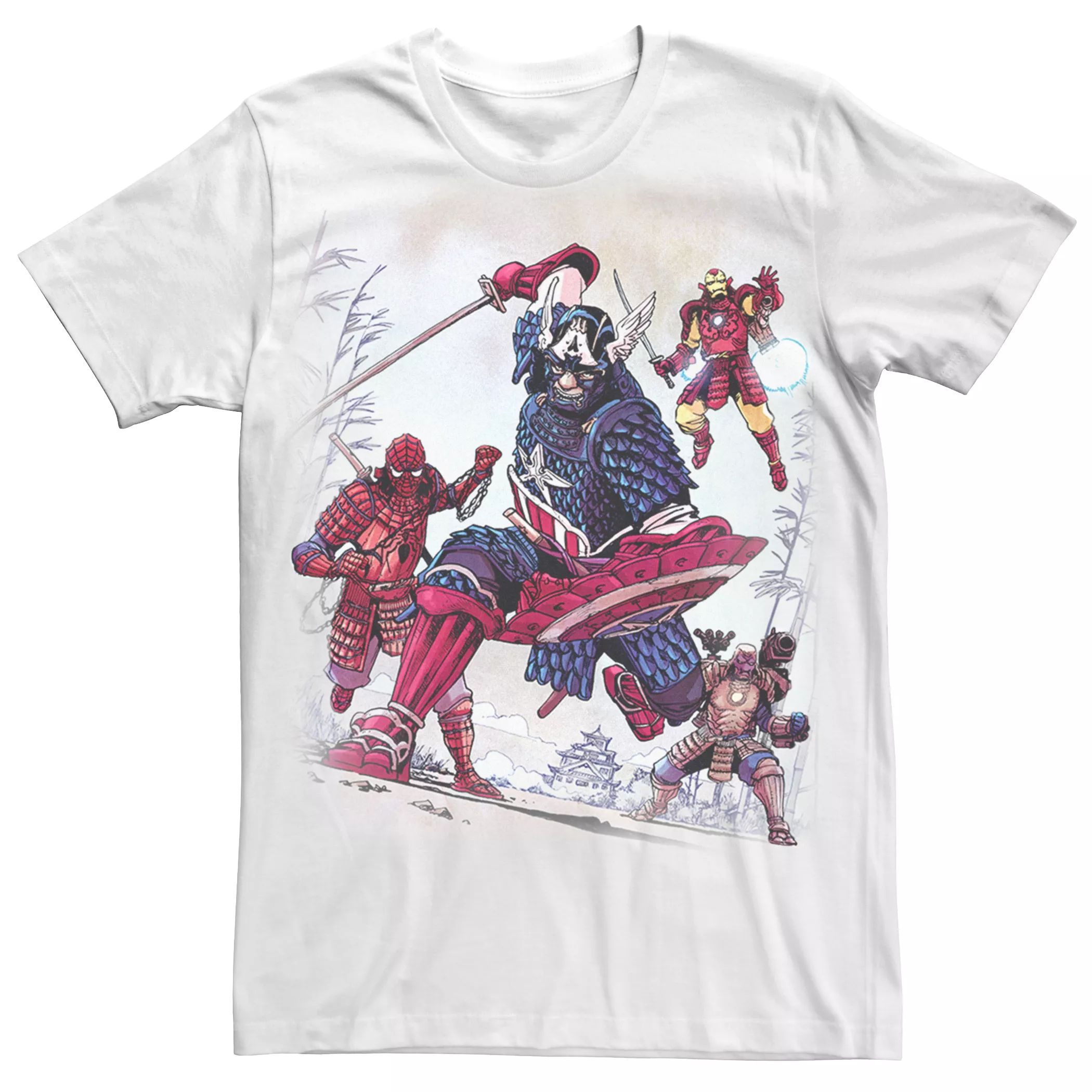 Мужская футболка Marvel Avengers Samurai Licensed Character мужская толстовка samurai champloo mugen licensed character
