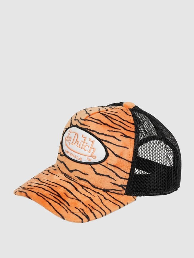 

Кепка с животным принтом Von Dutch, оранжевый