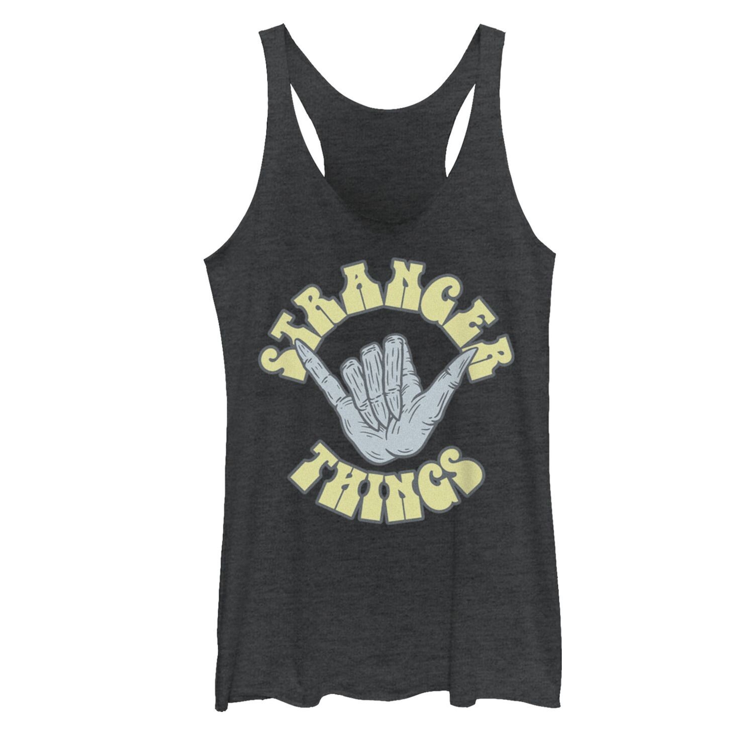 

Юниорская футболка «Очень странные дела» Demogorgon Rock On Hand Racerback Graphic Tank Licensed Character